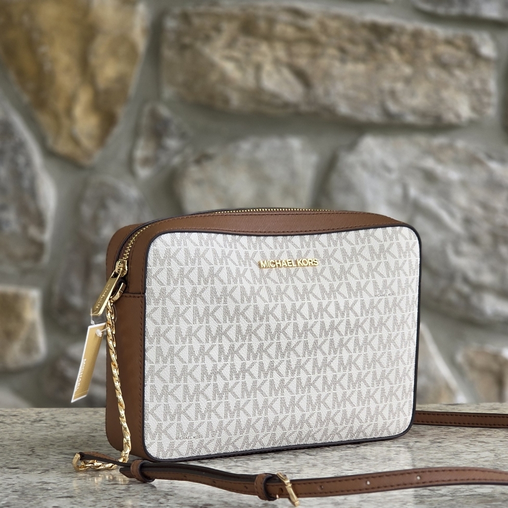 Michael Kors Jet Set Logo Large Crossbody